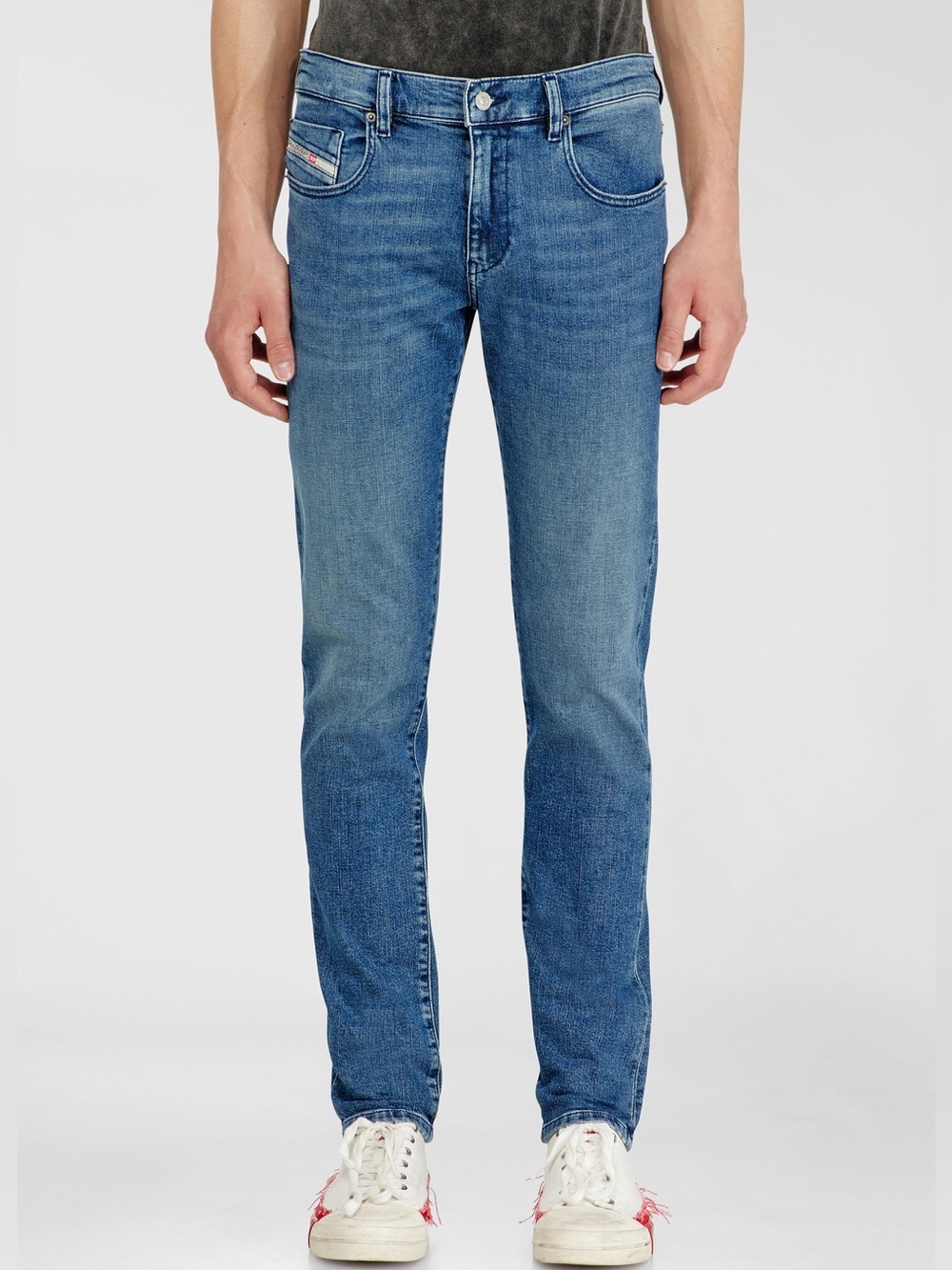 Diesel D-Strukt Slim Fit 2019 Denim Blue Regular Waist Streetwear Jeans Sz 33x32